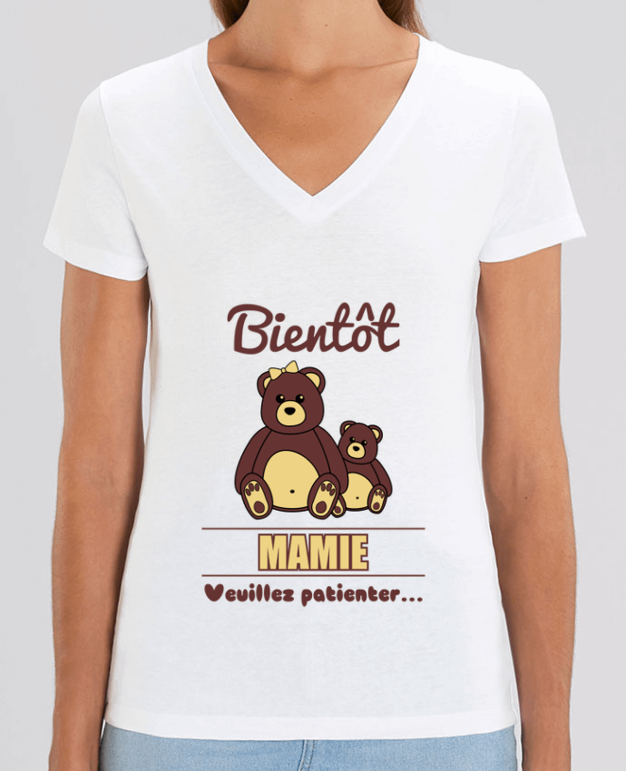 Tee-shirt femme Bientôt Mamie, future grand-mère, ourson, famille, grossesse Par  Benichan