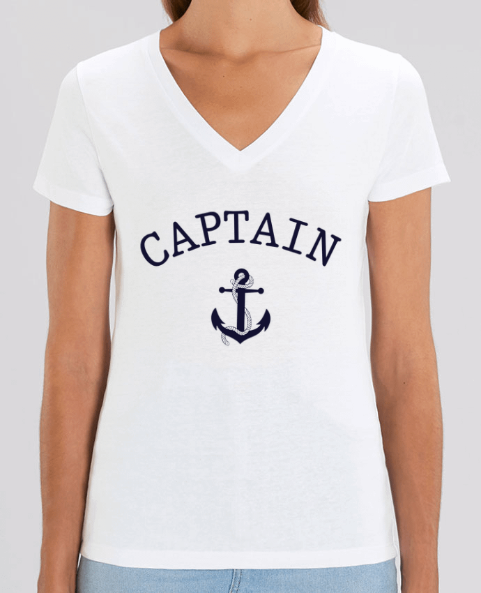 Camiseta Mujer Cuello V Stella EVOKER Capitain and first mate Par  tunetoo