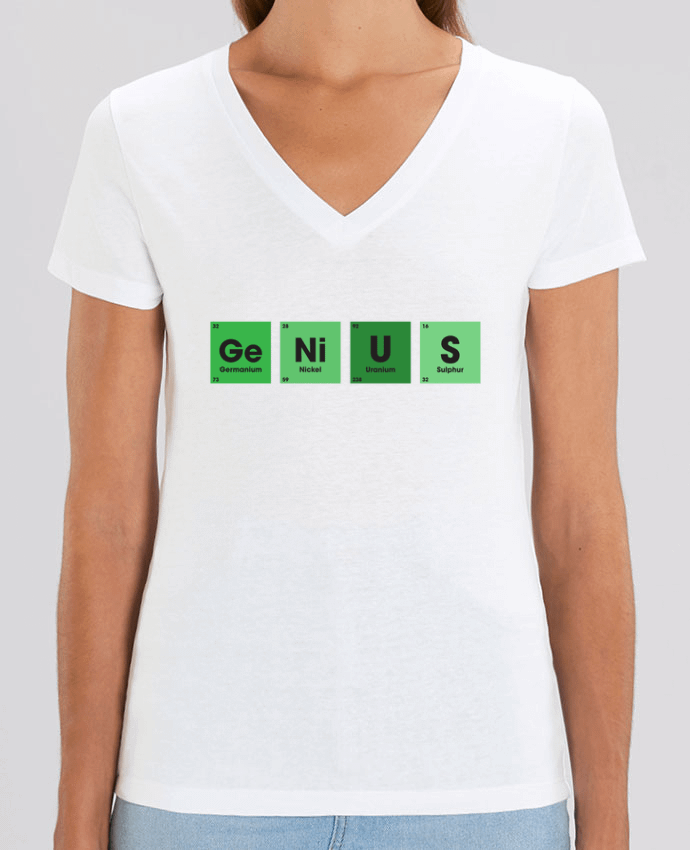 Camiseta Mujer Cuello V Stella EVOKER GENIUS Par  tunetoo