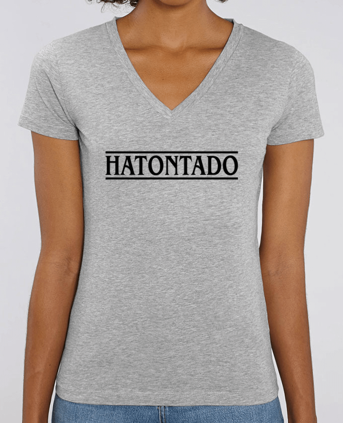 Women V-Neck T-shirt Stella Evoker Hatontado Par  tunetoo