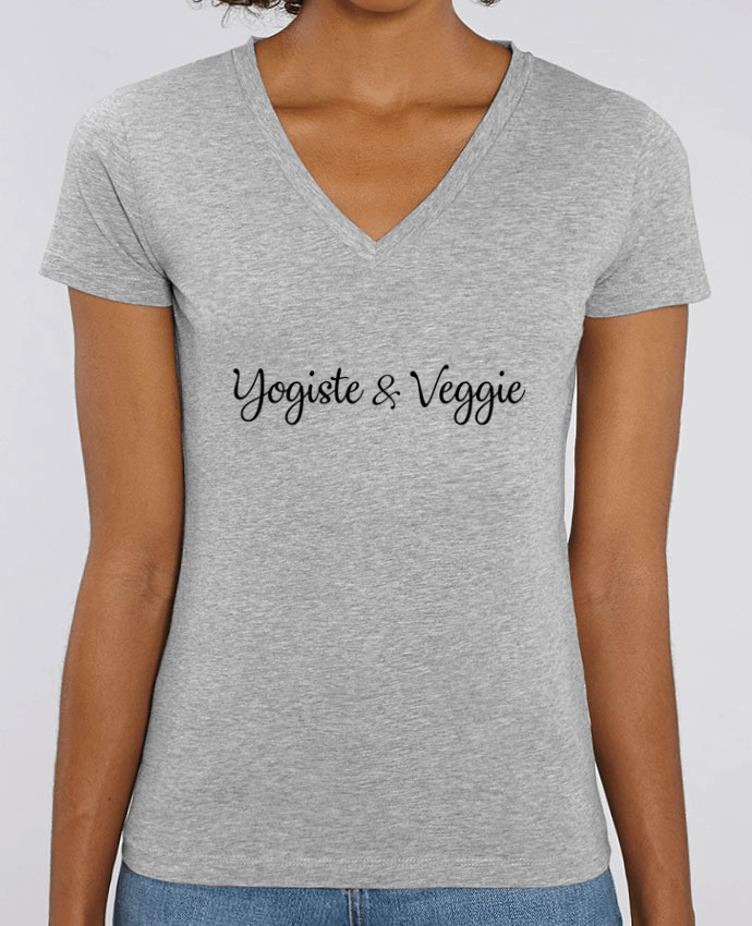 Camiseta Mujer Cuello V Stella EVOKER Yogiste et veggie Par  Nana