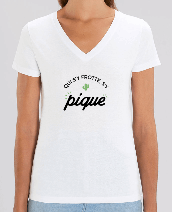 Tee-shirt femme Qui s'y frotte d'y pique Par  Nana