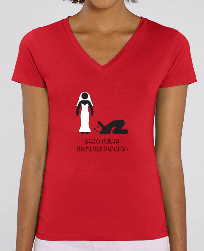 Women V-Neck T-shirt Stella Evoker Bajo nueva administracion Par  tunetoo