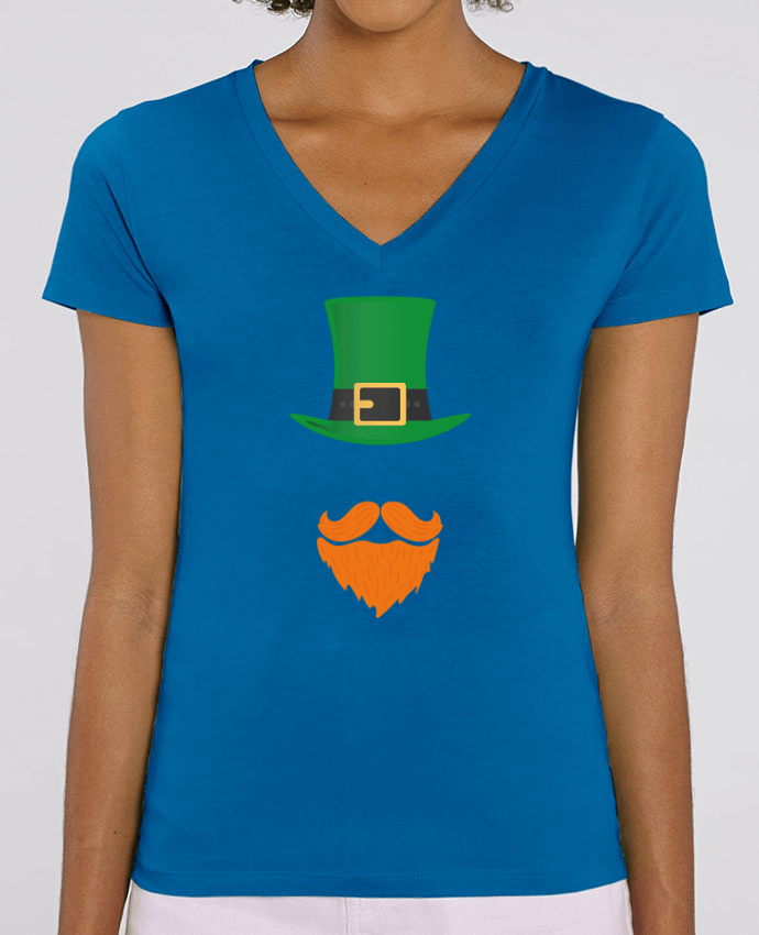 Camiseta Mujer Cuello V Stella EVOKER Leprechaun Par  tunetoo