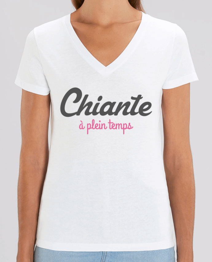 Women V-Neck T-shirt Stella Evoker Chiante à plein temps Par  tunetoo