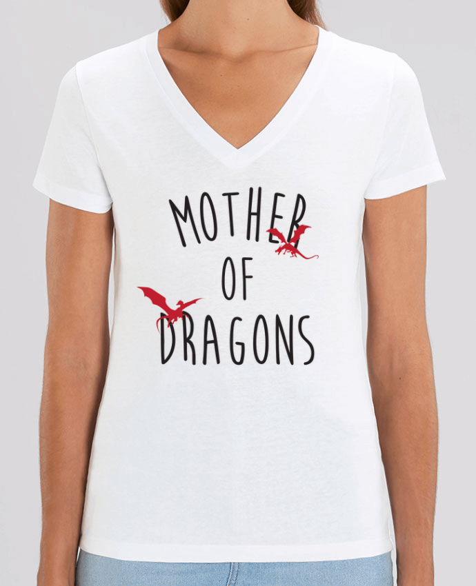 Camiseta Mujer Cuello V Stella EVOKER Mother of Dragons - Game of thrones Par  tunetoo