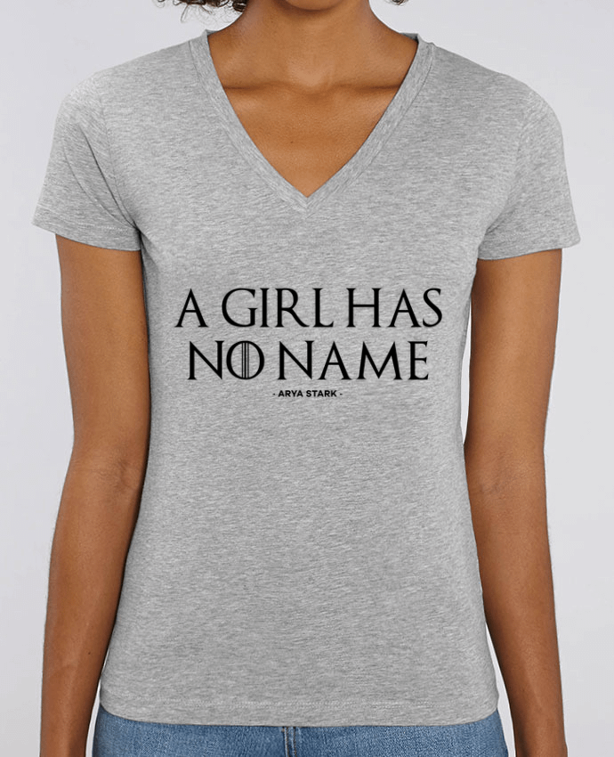 Women V-Neck T-shirt Stella Evoker A girl has no name Par  tunetoo