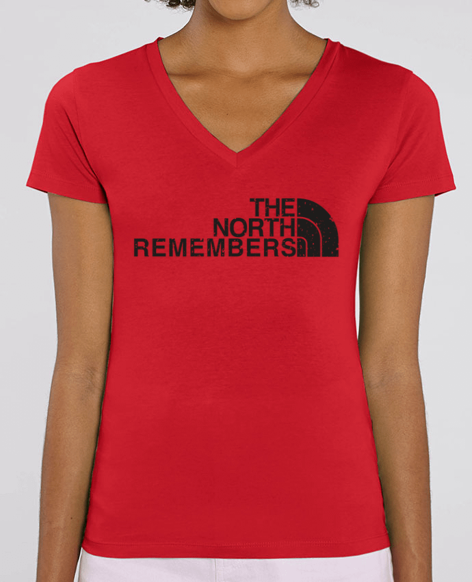 Tee Shirt Femme Col V Stella EVOKER The North Remembers Par  tunetoo