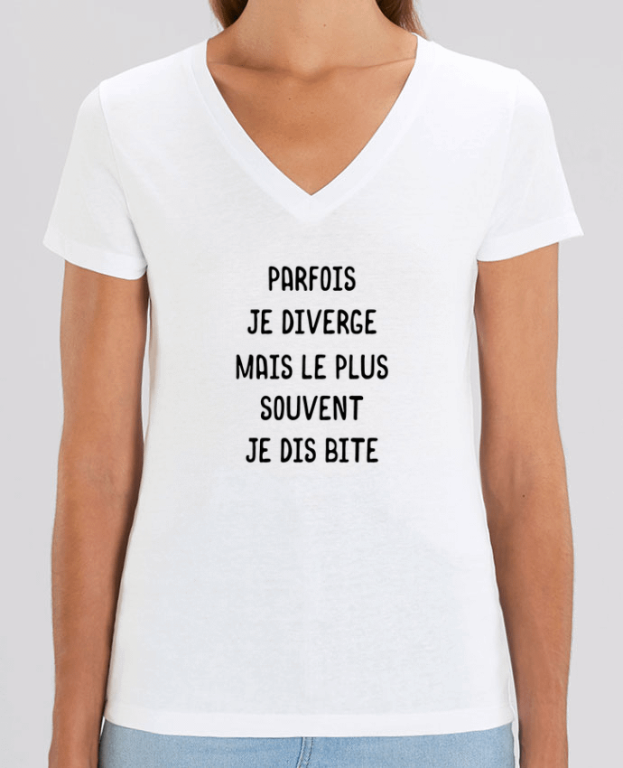 Tee-shirt femme Parfois je diverge cadeau Par  Original t-shirt