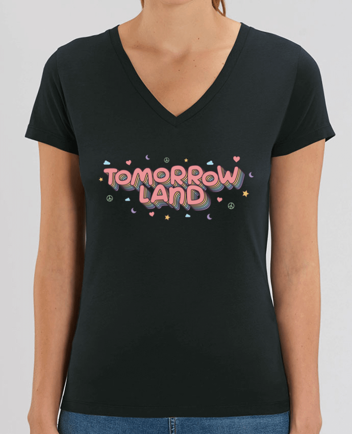 Camiseta Mujer Cuello V Stella EVOKER Tomorrowland Par  tunetoo