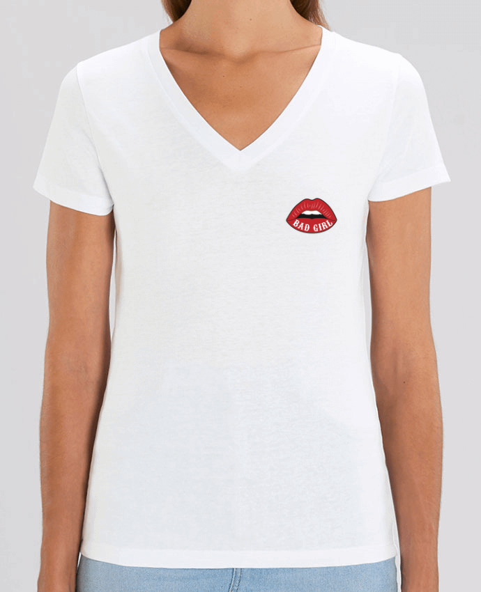 Camiseta Mujer Cuello V Stella EVOKER Bad Girl Par  tunetoo