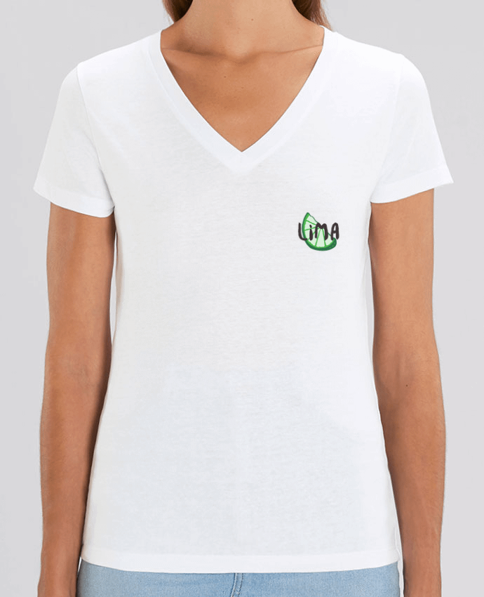 Camiseta Mujer Cuello V Stella EVOKER Tequila y lima 2 Par  tunetoo