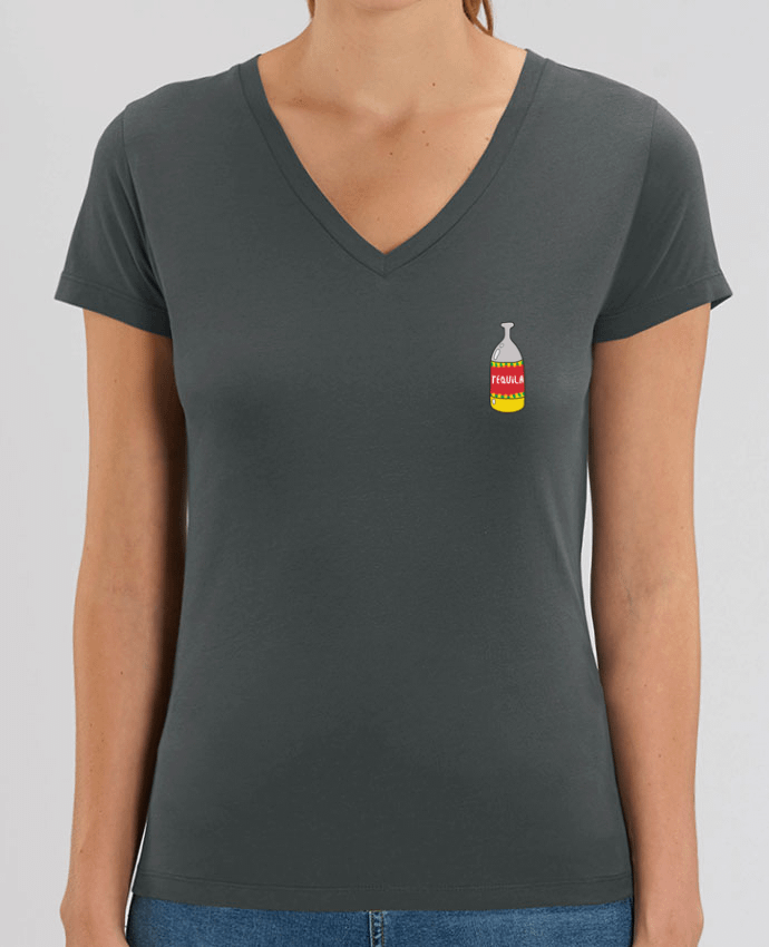 Camiseta Mujer Cuello V Stella EVOKER Tequila y lima 1 Par  tunetoo
