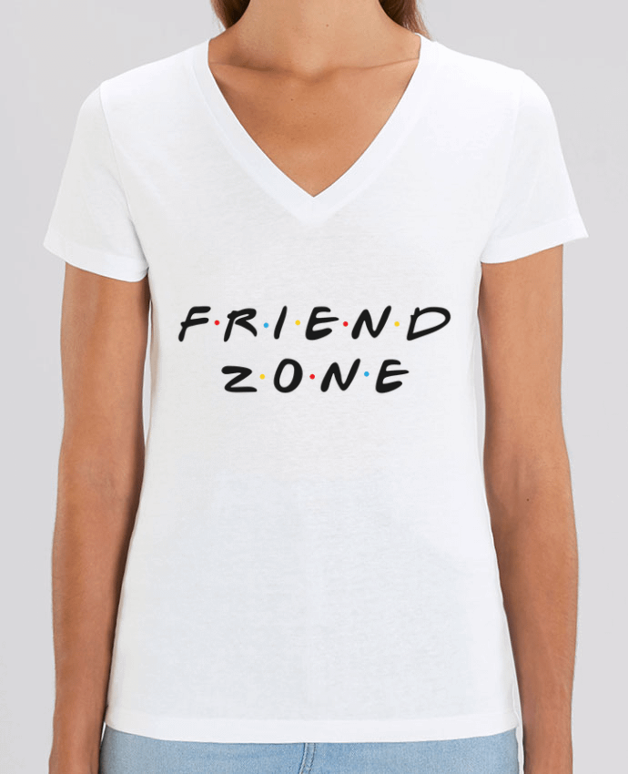 Women V-Neck T-shirt Stella Evoker FRIENDZONE Par  tunetoo