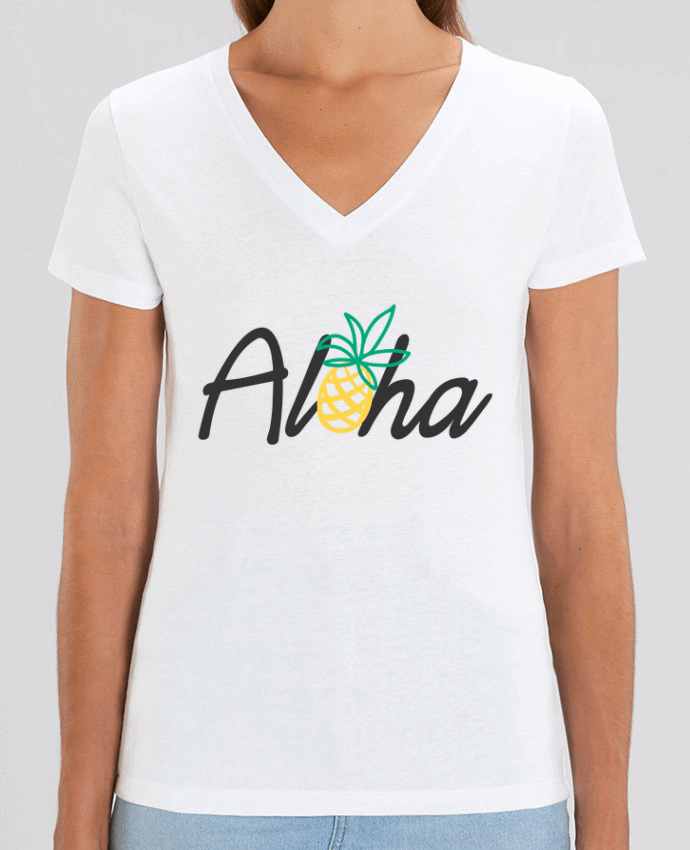 Camiseta Mujer Cuello V Stella EVOKER Aloha Par  tunetoo