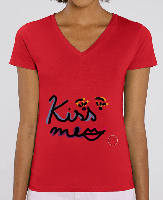 Tee-shirt femme Kiss me Par  Juanalaloca
