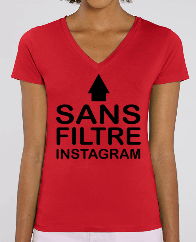 Tee-shirt femme Sans filtre instagram Par  jorrie