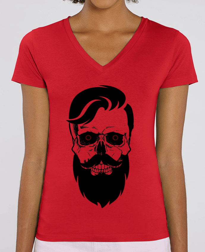 Camiseta Mujer Cuello V Stella EVOKER Dead gentelman Par  designer26