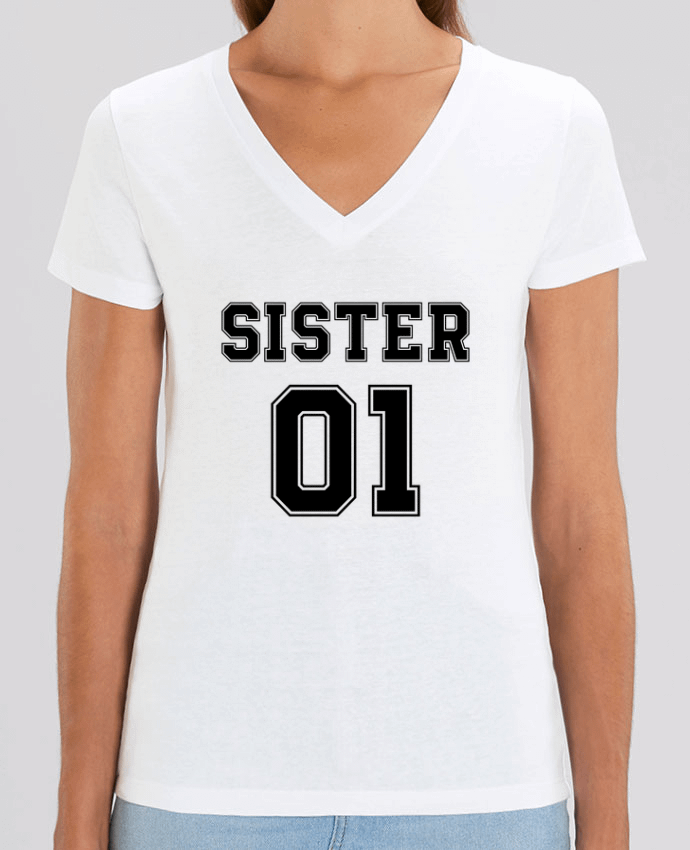 Tee Shirt Femme Col V Stella EVOKER Sister 01 Par  tunetoo