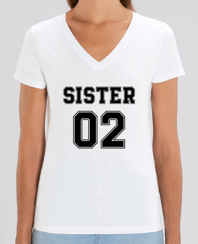 Camiseta Mujer Cuello V Stella EVOKER Sister 02 Par  tunetoo