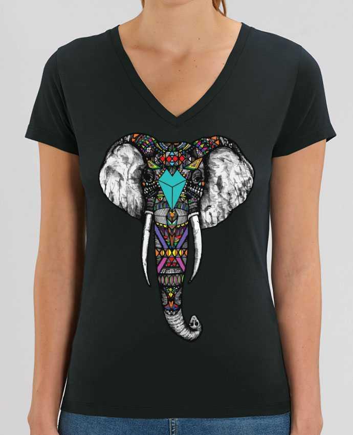 Tee-shirt femme Éléphant indien Par  jorrie