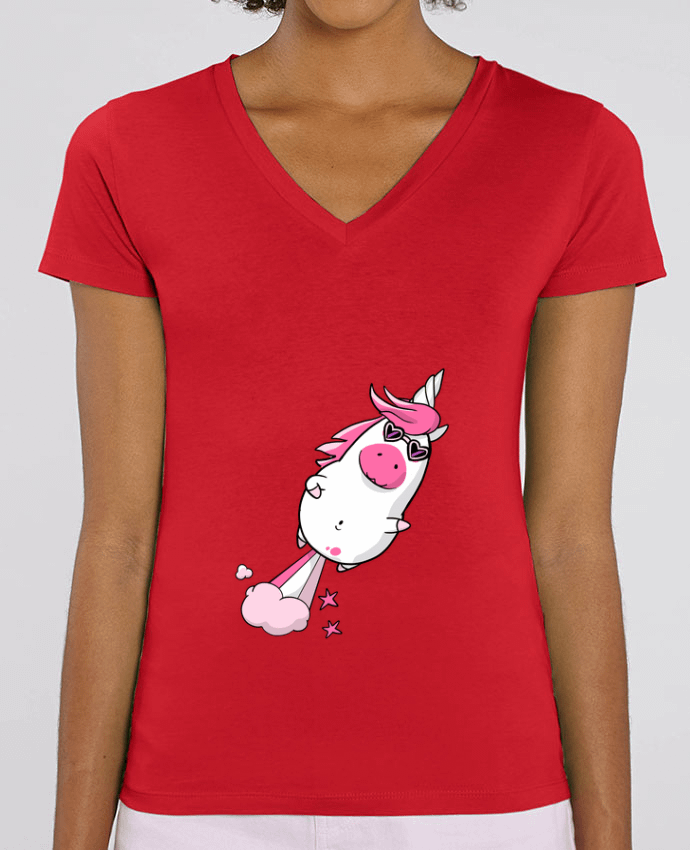 Tee-shirt femme Licorne à propulsion naturelle - version 2 Par  Tomi Ax - tomiax.fr