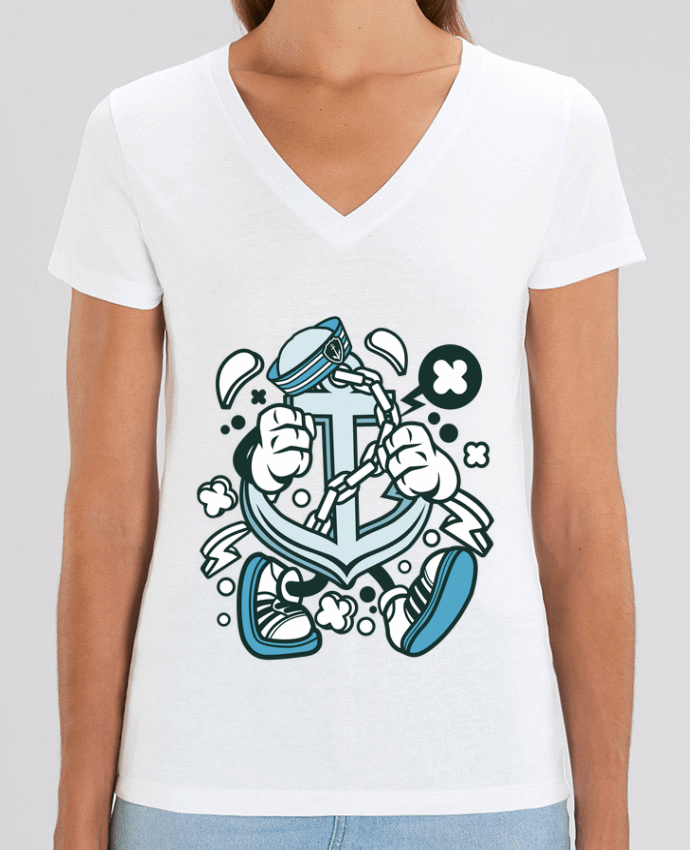 Tee-shirt femme Ancre de bateau Cartoon | By Kap Atelier Cartoon Par  Kap Atelier
