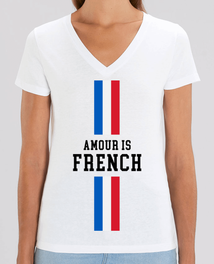 Women V-Neck T-shirt Stella Evoker AMOUR is FRENCH® Par  AMOUR IS FRENCH