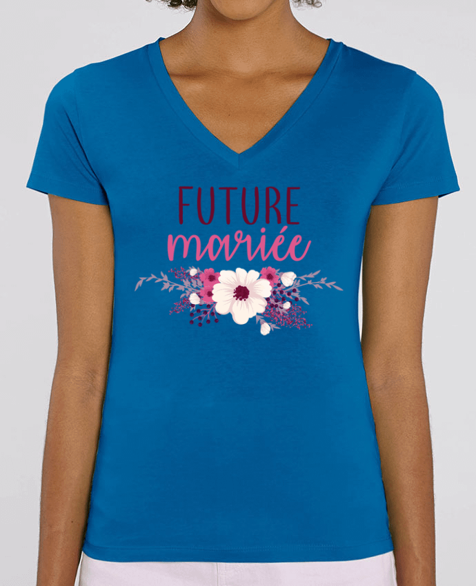 Women V-Neck T-shirt Stella Evoker Future mariée Par  La boutique de Laura