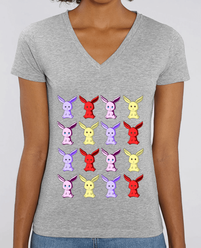 Tee-shirt femme Conejitos de Colores Par  MaaxLoL