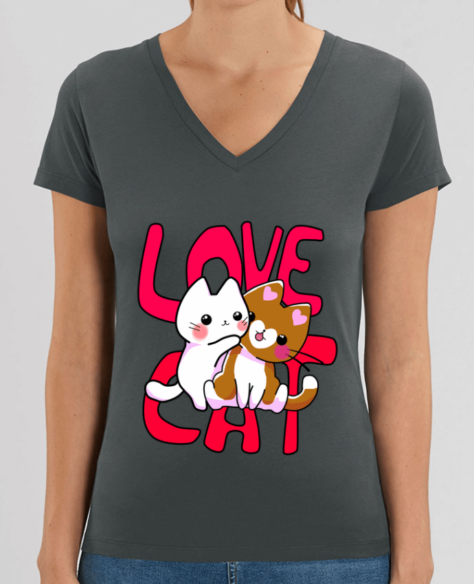 Tee-shirt femme Amor de Gato Par  MaaxLoL