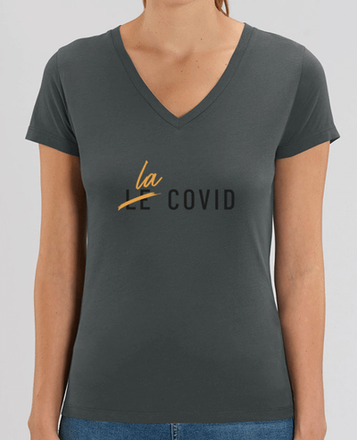 Tee-shirt femme LA Covid Par  Folie douce
