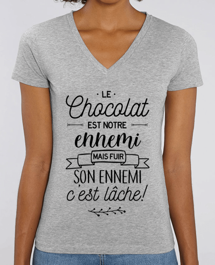 Tee-shirt femme Le chocolat notre ennemi Par  La boutique de Laura