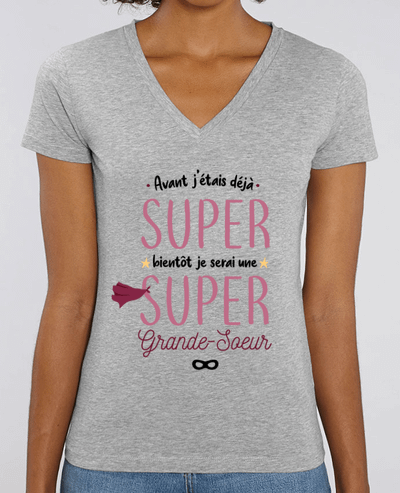Tee-shirt femme Super grande-soeur Par  La boutique de Laura