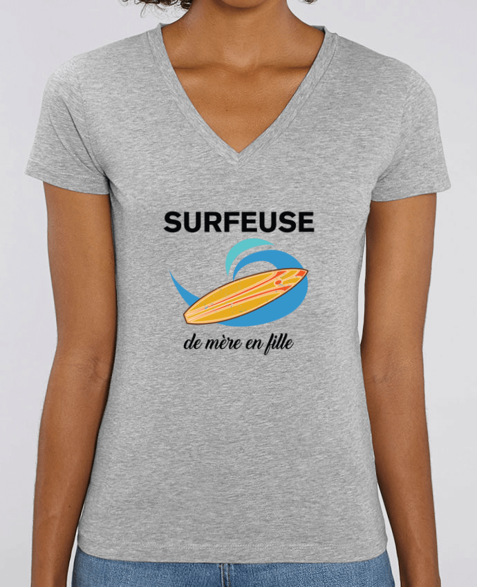 Tee-shirt femme Surfeuse de mère en fille Par  tunetoo