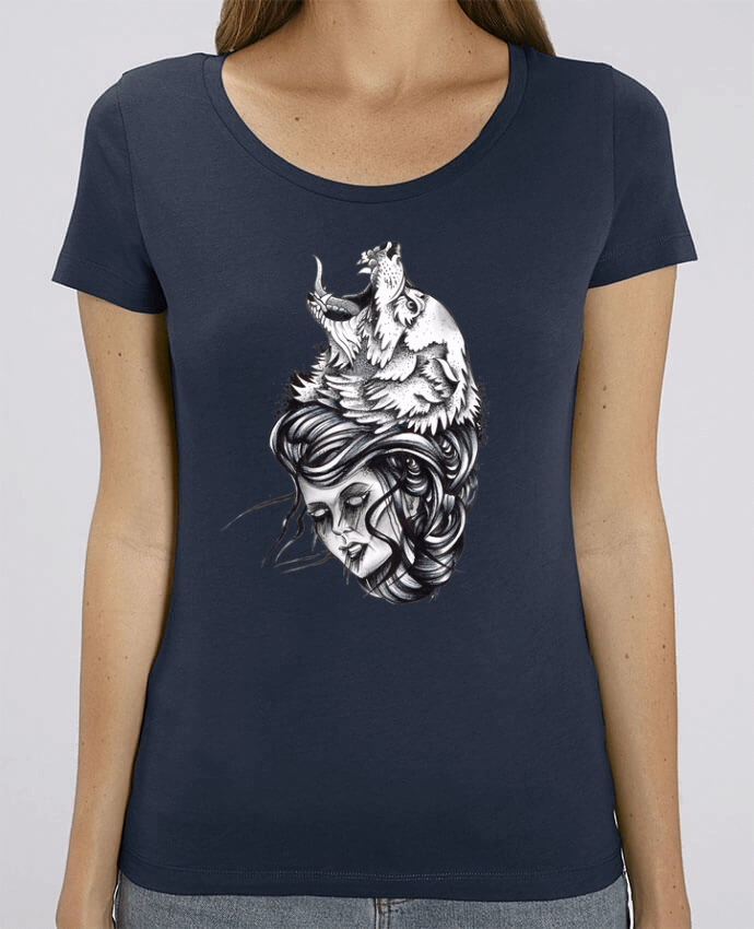 T-shirt Femme Femme & Loup par david