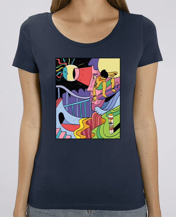 Camiseta Essential pora ella Stella Jazzer surferslimbo por Arya Mularama