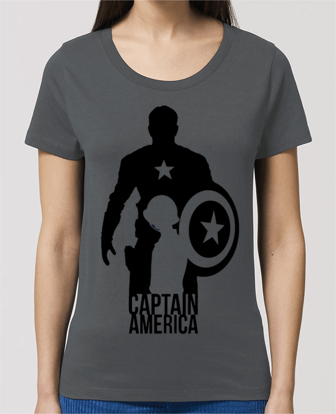 T-shirt Femme Captain america par Kazeshini