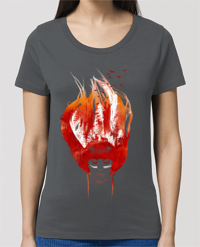 Essential women\'s t-shirt Stella Jazzer Burning forest by robertfarkas