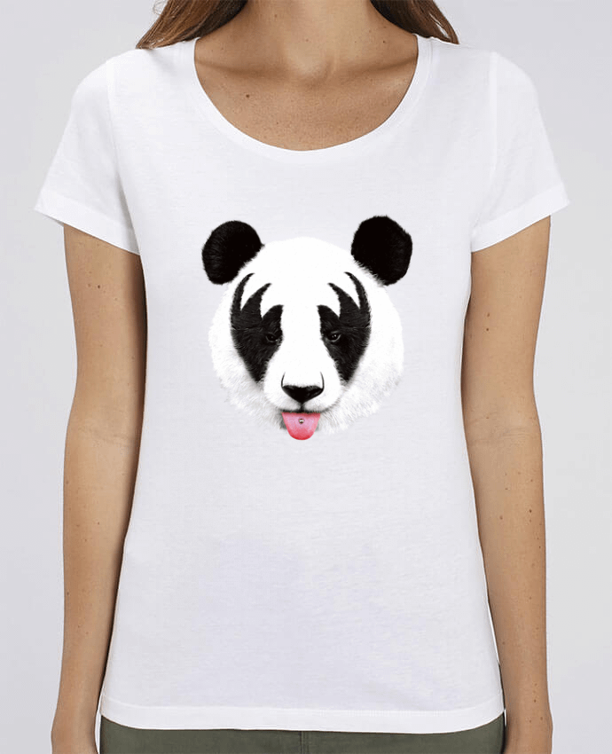 Essential women\'s t-shirt Stella Jazzer Kiss of a panda by robertfarkas