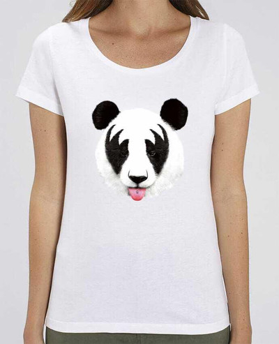 T-shirt Femme Kiss of a panda par robertfarkas