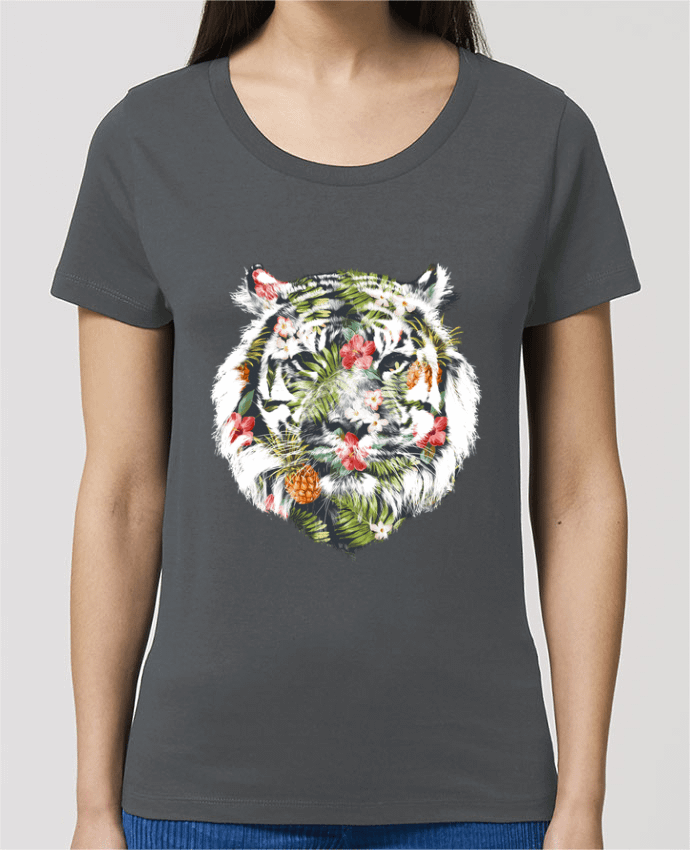 T-shirt Femme Tropical tiger par robertfarkas