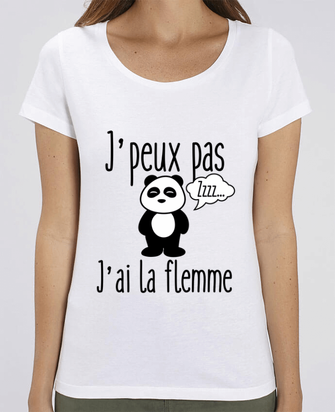 Essential women\'s t-shirt Stella Jazzer J'peux pas j'ai la flemme by Benichan