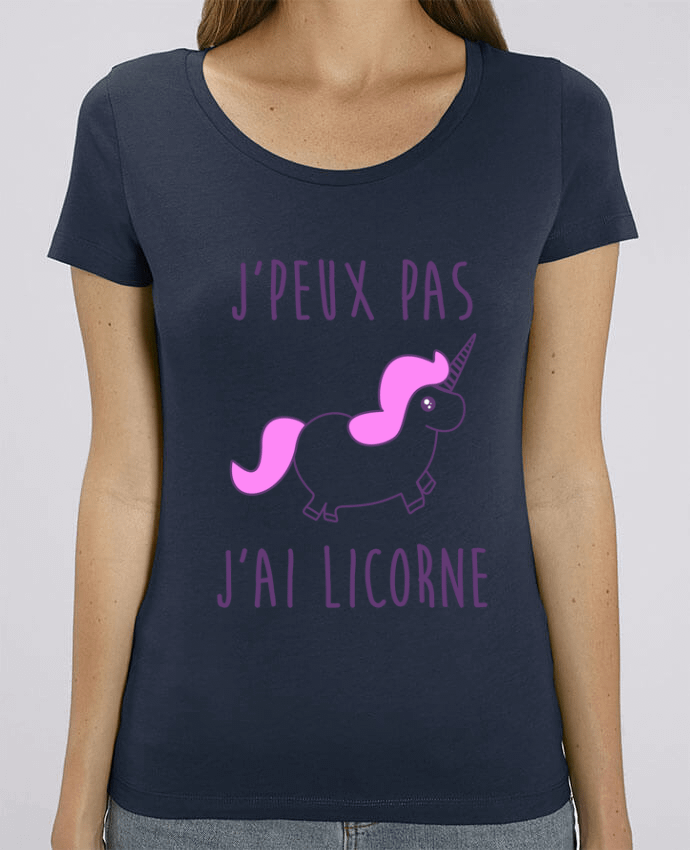 Camiseta Essential pora ella Stella Jazzer J'peux pas j'ai licorne por Benichan