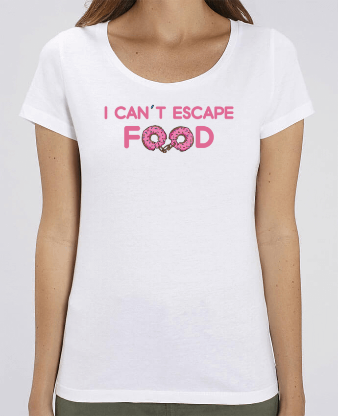 T-shirt Femme I can't escape food par tunetoo