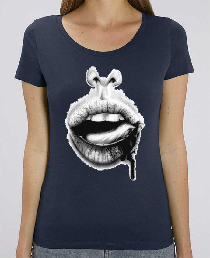 Essential women\'s t-shirt Stella Jazzer BAISER VIOLENT by teeshirt-design.com
