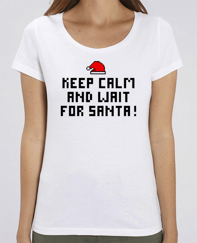 T-shirt Femme Keep calm and wait for Santa ! par tunetoo