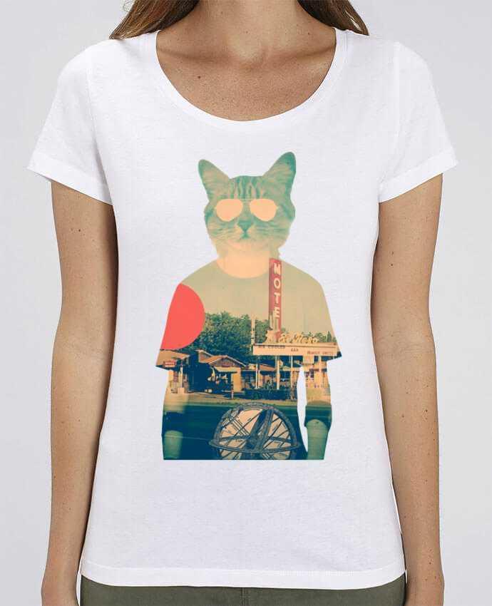 Essential women\'s t-shirt Stella Jazzer Cool cat by ali_gulec
