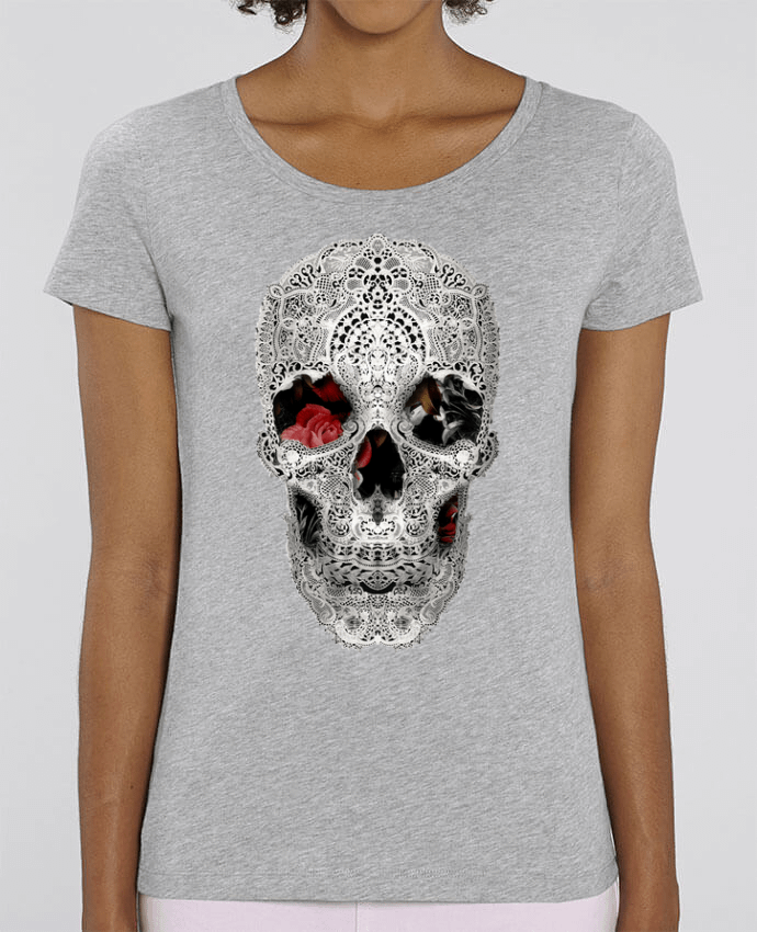 Camiseta Essential pora ella Stella Jazzer Lace skull 2 light por ali_gulec