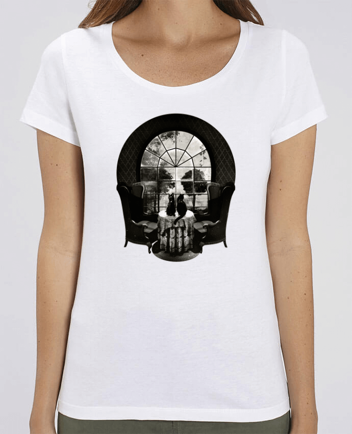 Essential women\'s t-shirt Stella Jazzer Room skull by ali_gulec